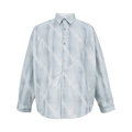C2H4 Intervein Panelled Shirt "Opal Grey"