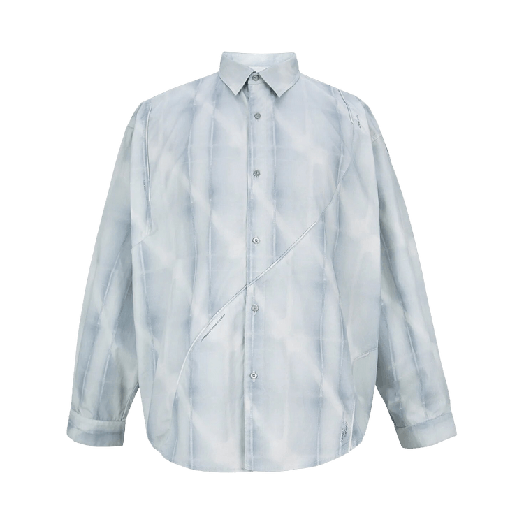 C2H4 Intervein Panelled Shirt "Opal Grey"