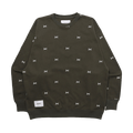 WTAPS Crossbones Crewneck Sweatshirt "Olive Drab"