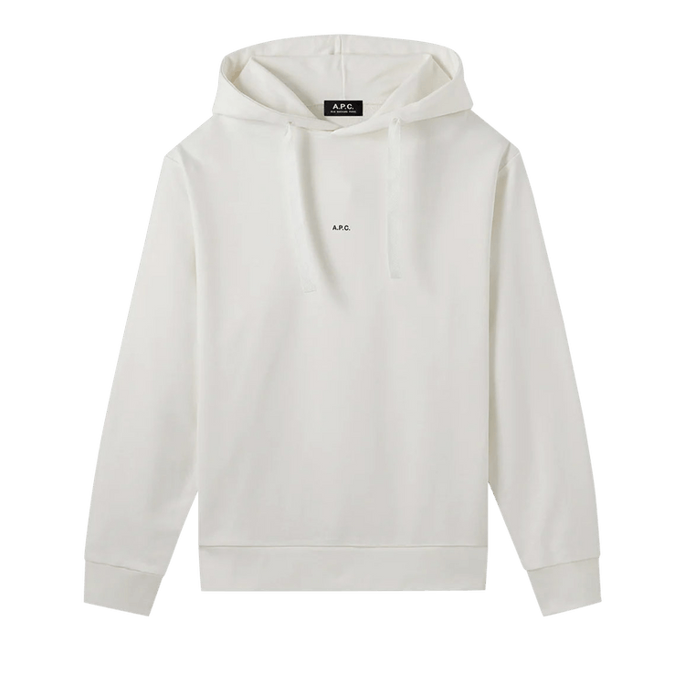 A.P.C. Larry Central Logo Hoodie "Blanc"