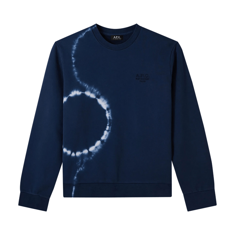 A.P.C. Rider Tie And Dye Sweatshirt "Indigo"