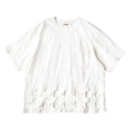 Kapital 20 / -Jersey Windowpane T-Shirt "White"