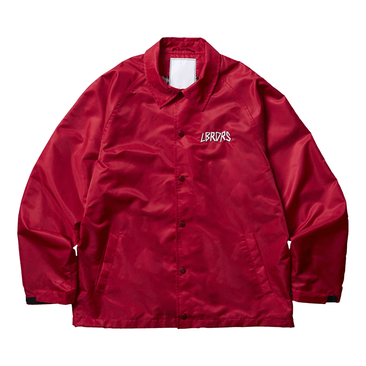 Liberaiders Metal Logo Nylon Coach Jacket "Red"
