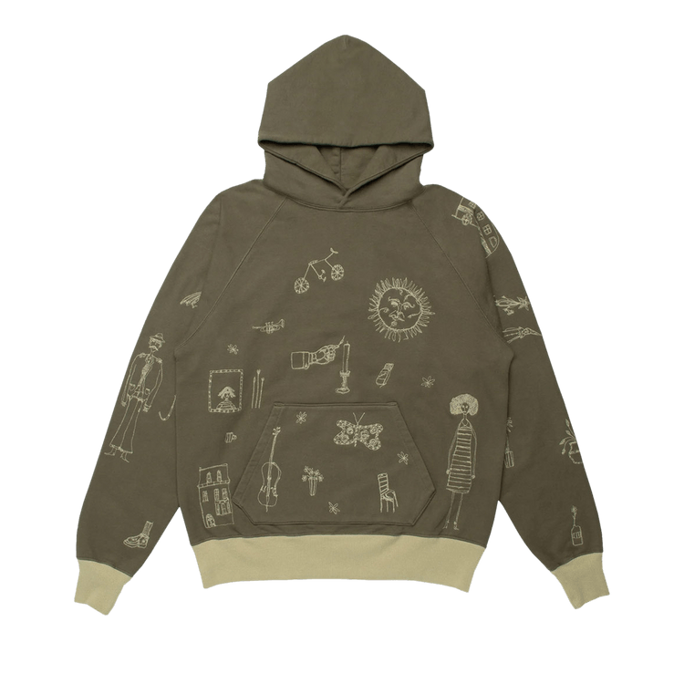 Samuel Zelig Traveling Band Hoodie "Army Green"