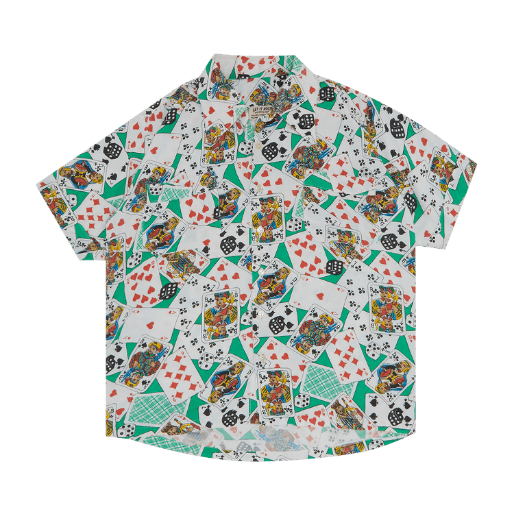 Vintage Vivienne Westwood x Malcolm McLaren Playing Card And Dice Button Up Shirt "Multicolor"