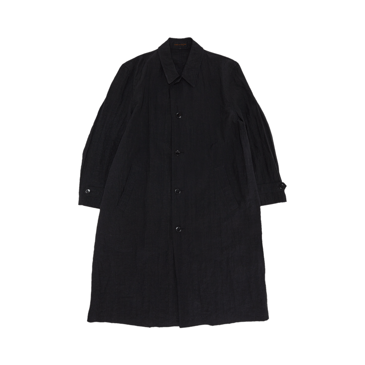 Vintage Comme des Garçons Oversized Original Staff Crinkle Car Coat "Black"