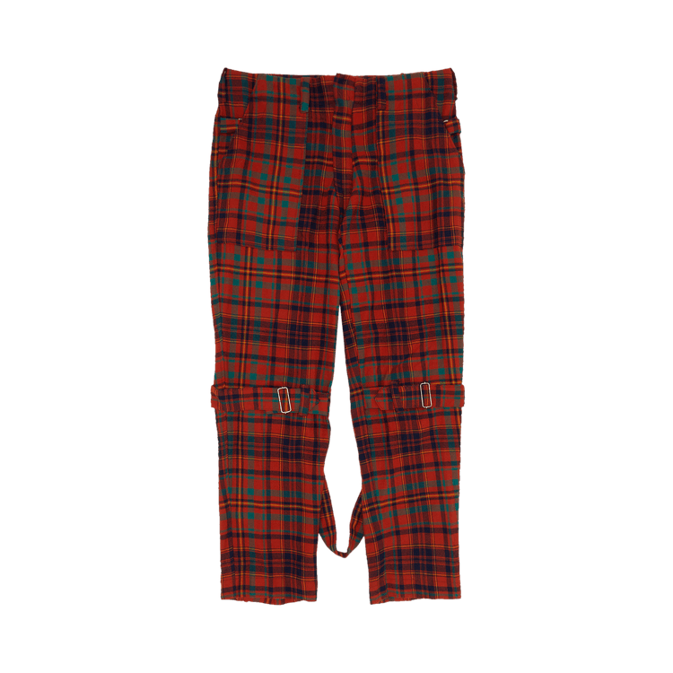 Vintage Vivienne Westwood Seditionaries Plaid Bondage Trousers "Orange"