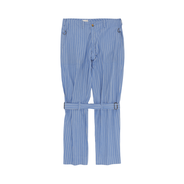 Vintage Vivienne Westwood Striped Bondage Trousers "Blue"