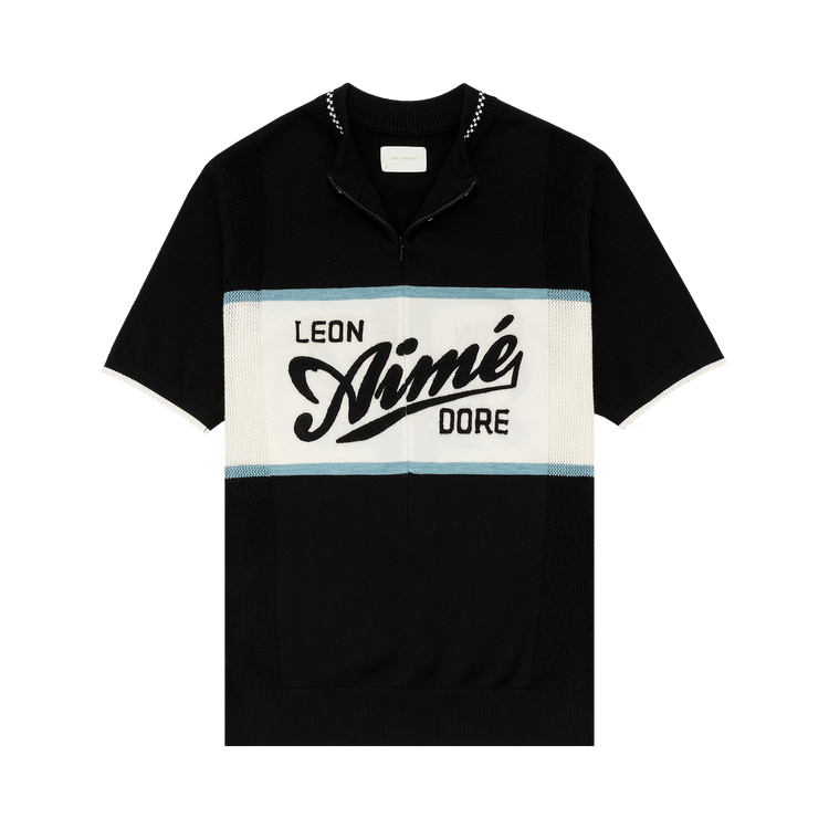 Aimé Leon Dore Knit Cycling Jersey "Jet Black"