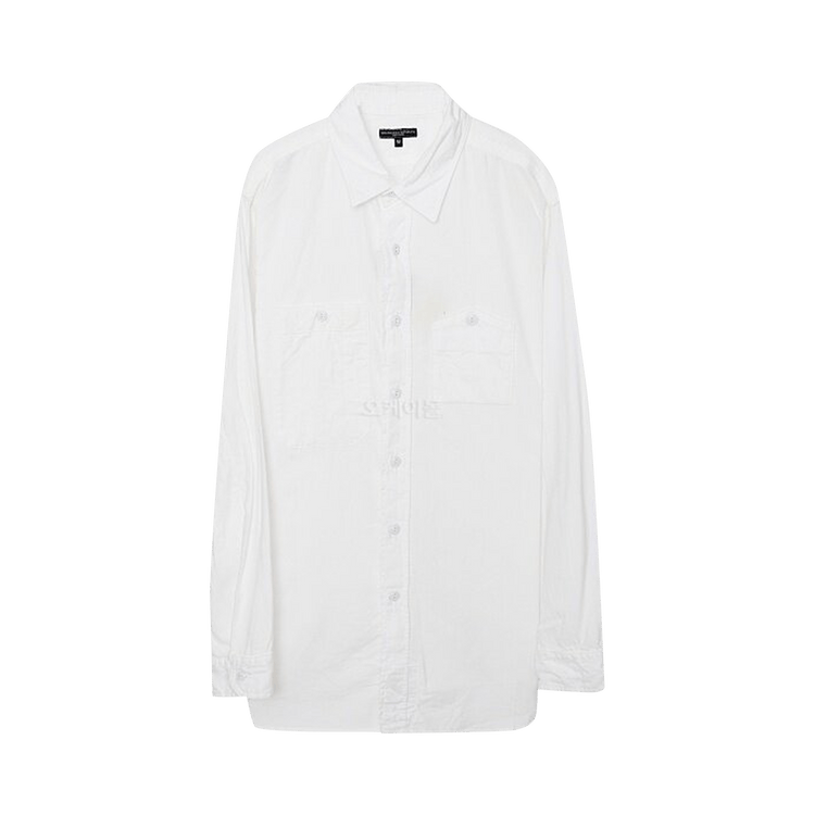 Engineered Garments Flannel Work Shirt "White"