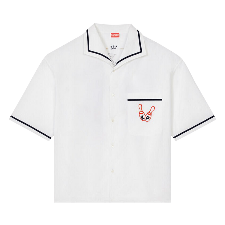 Kenzo Bowling Elephant Hawaian Shirt "Off White"