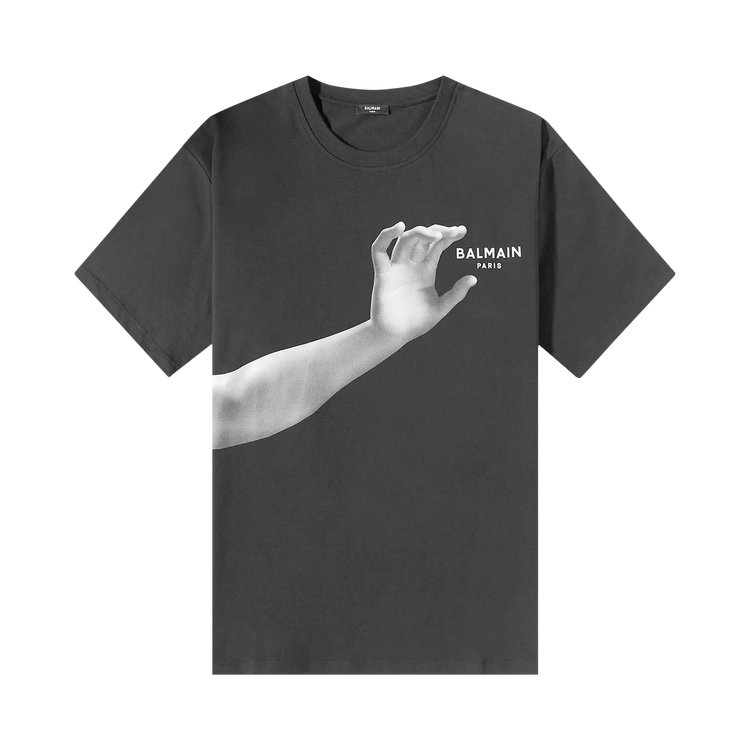 Balmain Classic Statue Print T-Shirt "Black/Grey"