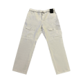 Balmain Straight Denim Cargo Pants "White"