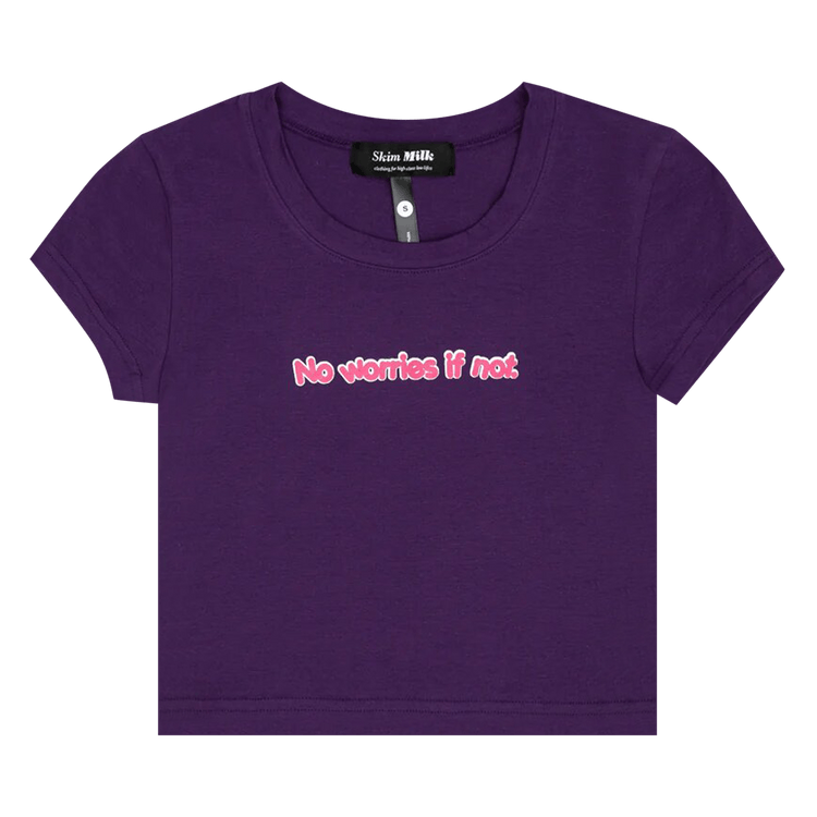 Skim Milk No Worries If Not Baby T-Shirt "Plum"