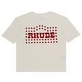 Rhude Flocked Burnout Tee "Vintage White"