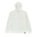 Courrèges Hooded Printed Long-Sleeve T-Shirt "Heritage White"