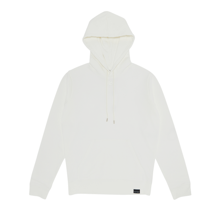 Courrèges Fleece Hoodie Hoodie "Heritage White"