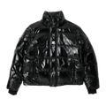 Courrèges Vinyl Puffer Jacket "Black"