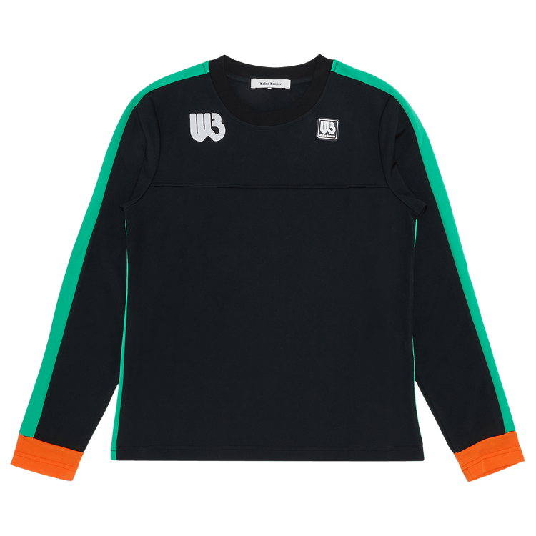 Wales Bonner Commune Long-Sleeve Tee "Black/Green/Orange"