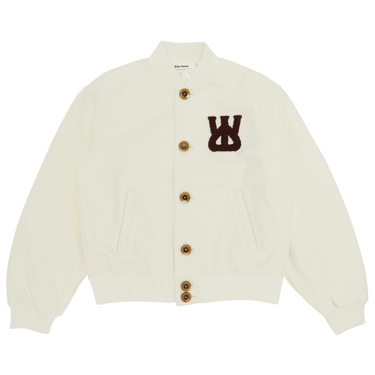 Wales Bonner Sorbonne 56 Varsity Jacket "Ivory"