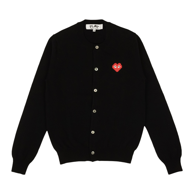 Comme des Garçons Heart Cardigan Sweater "Black"