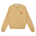 Comme des Garçons Heart Cardigan Sweater "Brown"