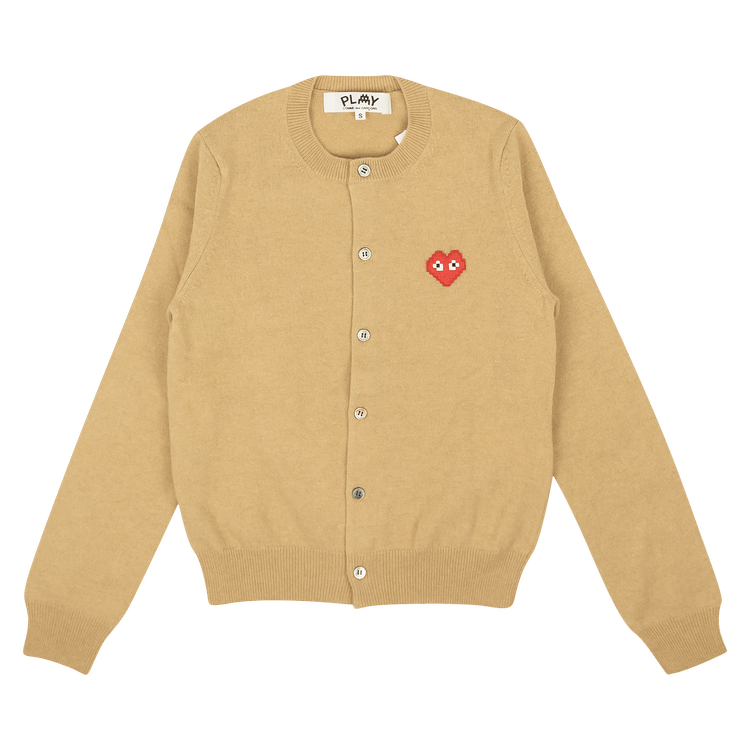 Comme des Garçons Heart Cardigan Sweater "Brown"