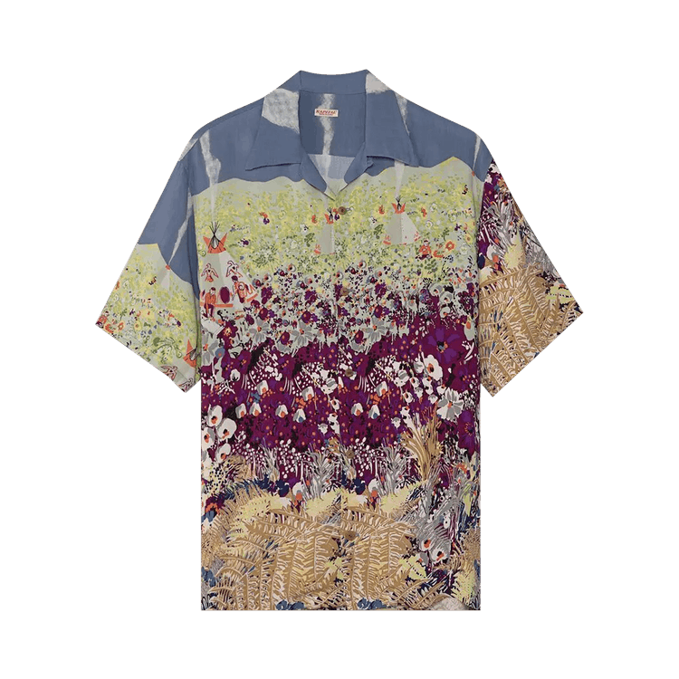 Kapital Rayon Navajo Land Aloha Shirt "Yellow"