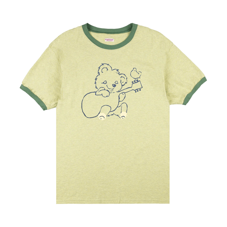 Kapital Little Bear & Harmoney Grandrelle Jersey Ringer Tee "Light Green"