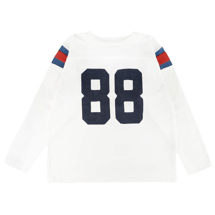 Kapital 88 Elbow Rip Jersey Tee "White"
