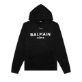 Balmain Printed Hoodie "Black/White"