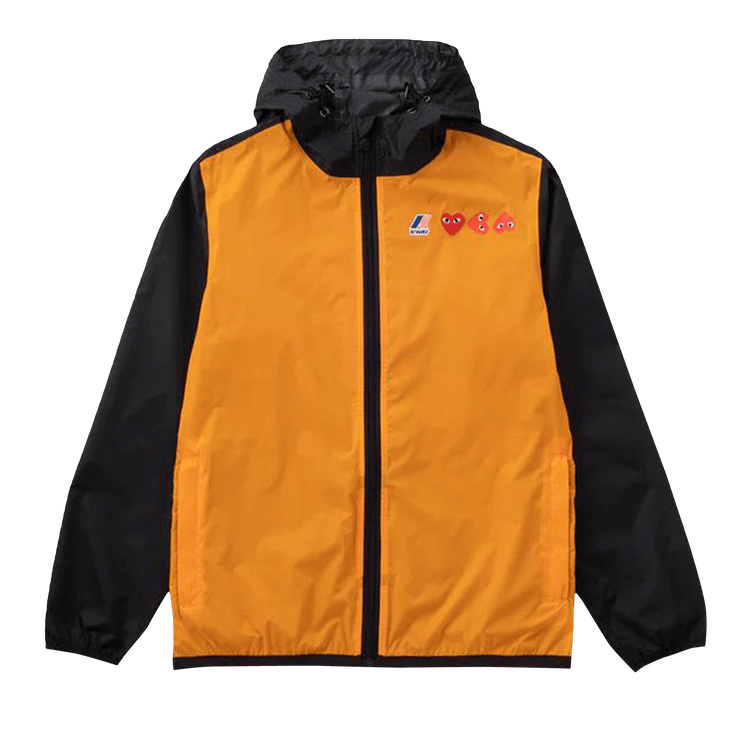 Comme des Garçons PLAY K-Way Hoodie Full Zip "Orange/Black"
