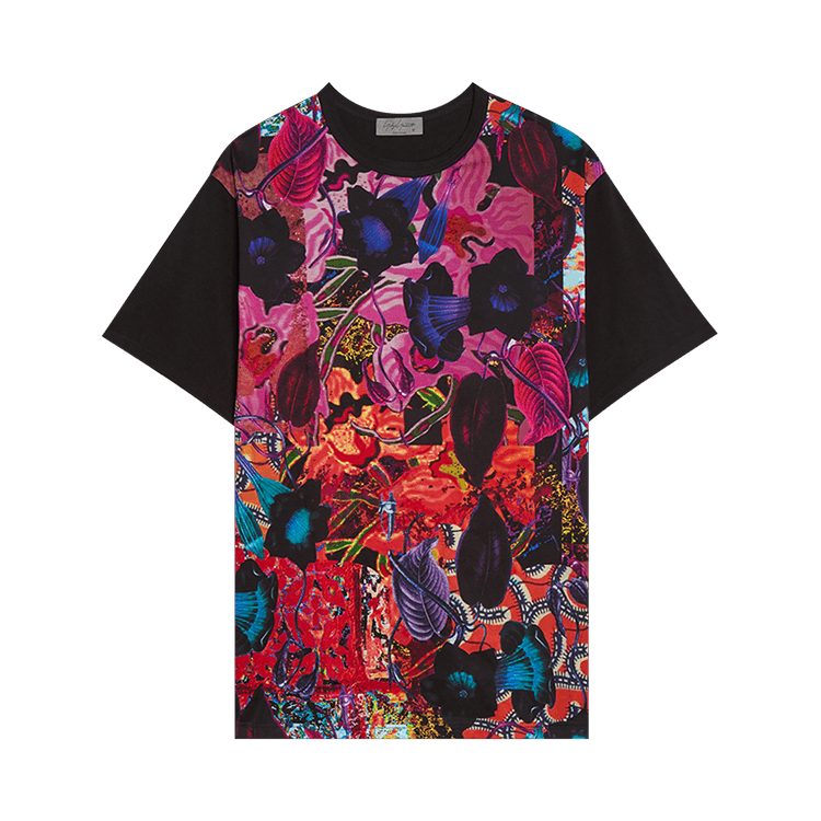 Yohji Yamamoto Pour Homme Patchwork Half-Sleeve T-Shirt "Black"