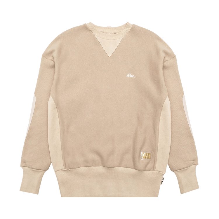 Advisory Board Crystals Tri Tone Crewneck Sweatshirt "Ecru"
