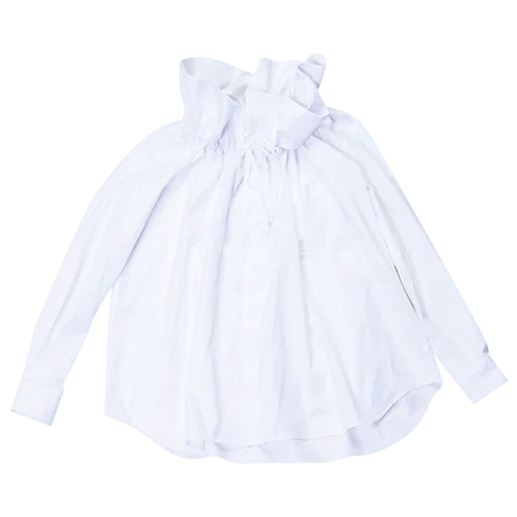 Comme des Garçons Ruffled Collar Blouse "White"
