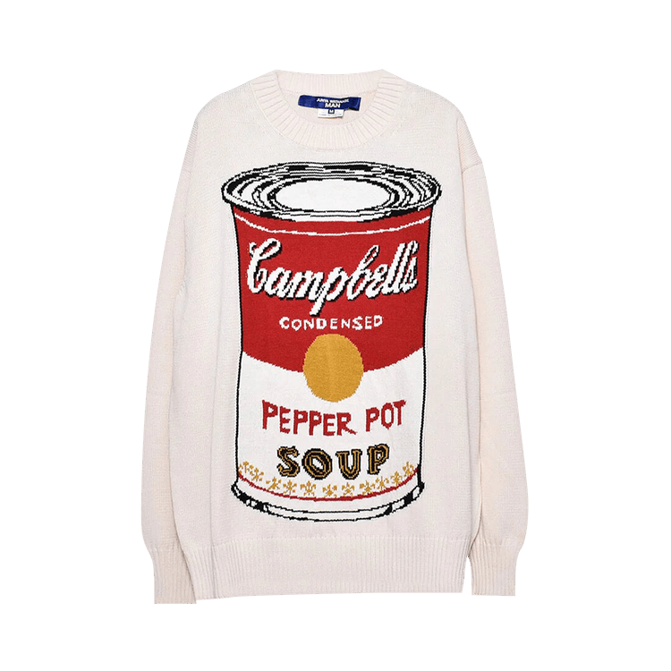 Junya Watanabe Andy Warhol Intarsia Jumper "White"