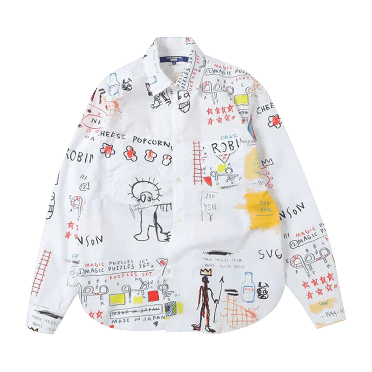 Junya Watanabe Jean Michel Basquiat Printing Shirt "White"