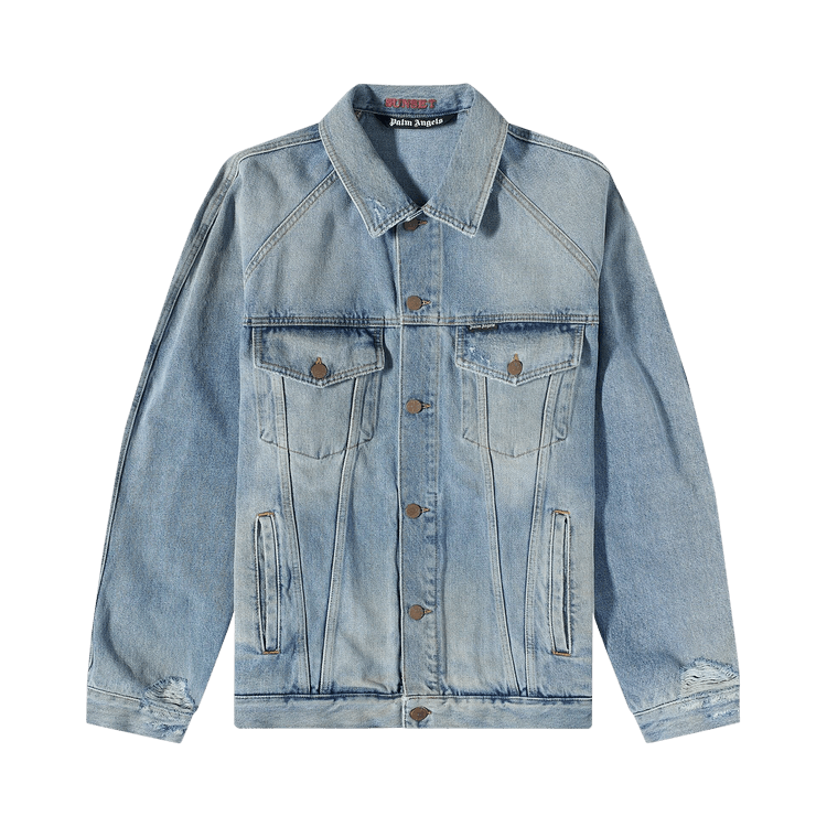 Palm Angels Light Wash Sunset Loose Denim Pants "Blue/Brown"
