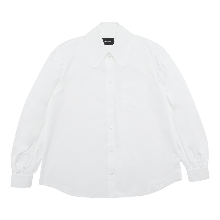 Simone Rocha Long Puff Sleeve Button Up Shirt "White"