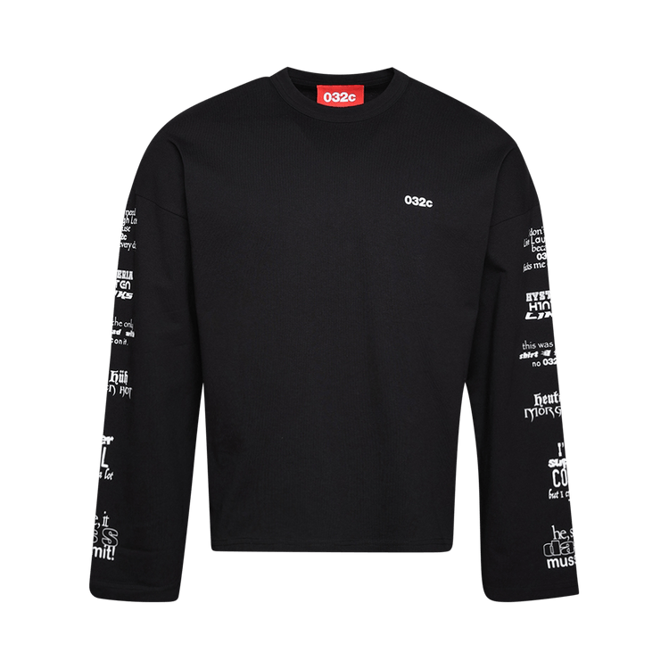 032C Content Supersize Long-Sleeve "Black"