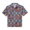 BLUEMARBLE Printed Silk Short-Sleeve Shirt "Multicolor"