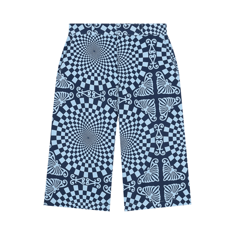 BLUEMARBLE Folk Checkerboard Print Shorts "Blue"