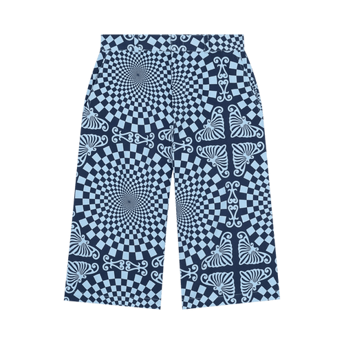 BLUEMARBLE Folk Checkerboard Print Shorts "Blue"