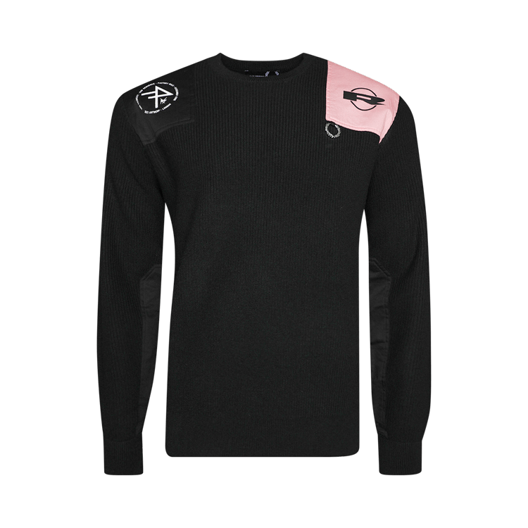 Fred Perry x Raf Simons Printed Military Jumper "Black"