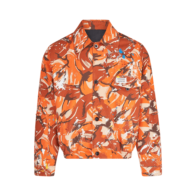 Martine Rose Coach Jacket "Orange Camo"