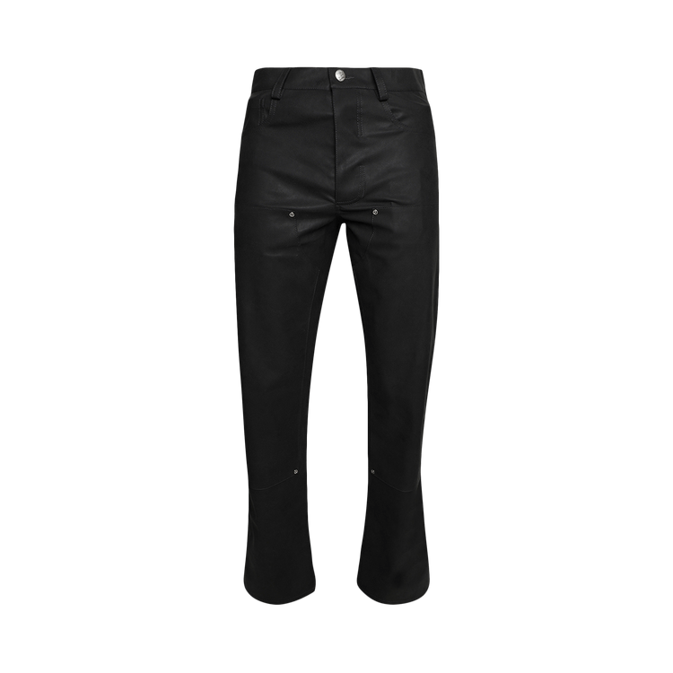 MISBHV Vegan Leather Carpenter Trousers "Faded Black"