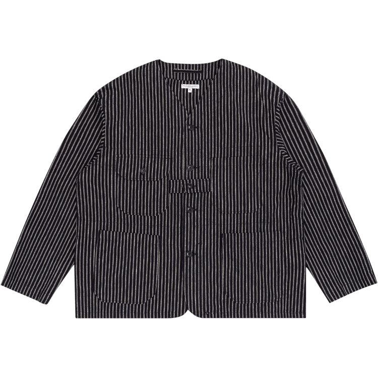 Engineered Garments LC Stripe Cardigan Jacket "Navy/Grey"