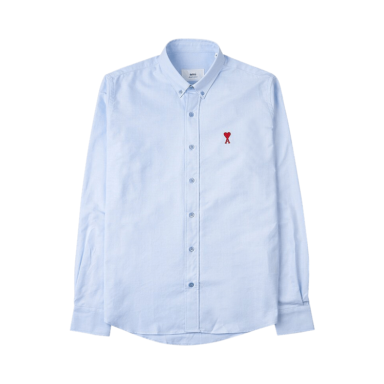 Ami ADC Red Heart Oxford Shirt "Sky Blue"