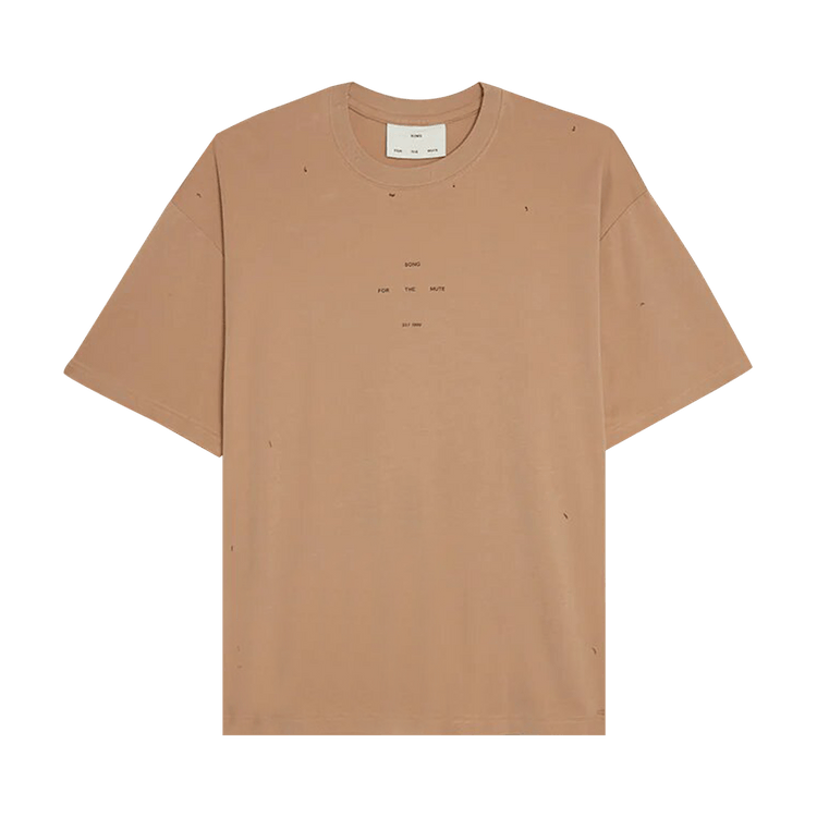 Song for the Mute Logo Oversized Tee "Tan"