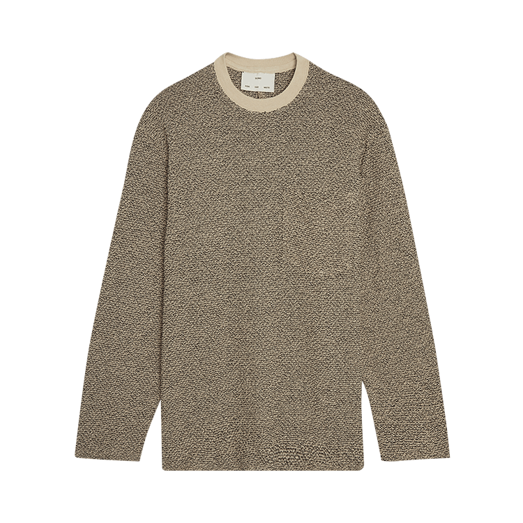 Song for the Mute Towel Raw Crewneck Pullover "Black/Sand"